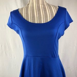 Vibe Sportswear Royal Blue Skater Dress